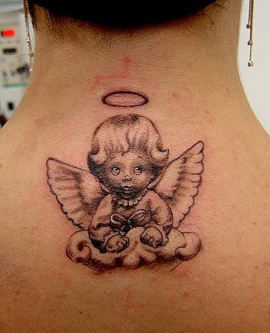 Фото и значение татуировки Ангел ( несут функцию защиты своего владельца ) X_3daea8fc
