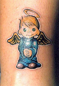Фото и значение татуировки Ангел ( несут функцию защиты своего владельца ) X_b185249d